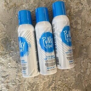 Punky Colour Temporary Hair Color Spray Bengal Blue 3 Pack 3.5 oz Each